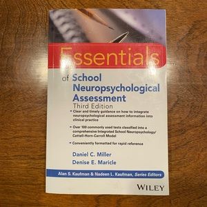 Essentials of School Neuropsychological Assessment 3rd edition